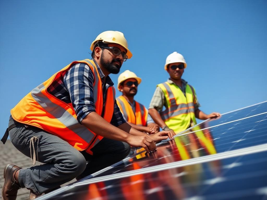 Solar PV installation practical
