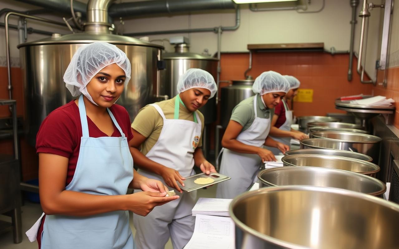Food Processing training at an Eduguru India centre