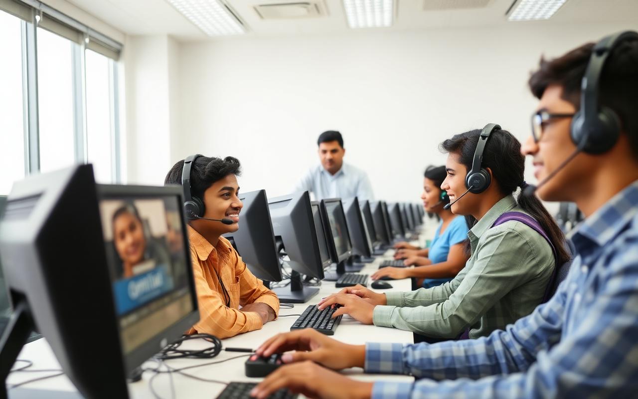 IT / ITES training in progress at an Eduguru India skill centre